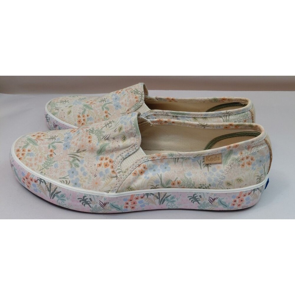 Keds X Rifle Paper Co Double Decker Meadow Print Sneaker Size 8.5 - Picture 3 of 7